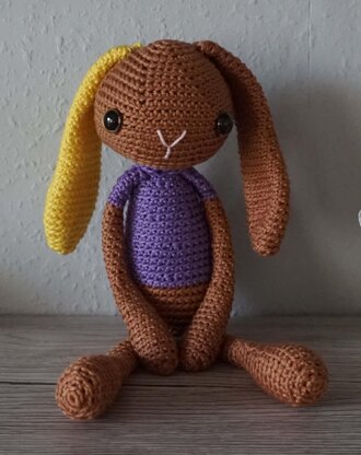 Amigurumi Häkelanleitung für den Hasen Hoppel