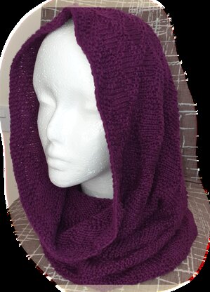 Easy Purple Textured Cowl