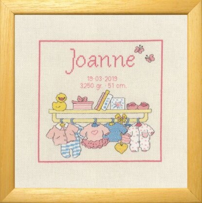 Permin Bobbi Joanne Cross Stitch Kit - 22x22cm