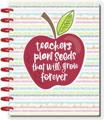 The Happy Planner Undated 12-Month Big Planner - Teachers Plant Seeds