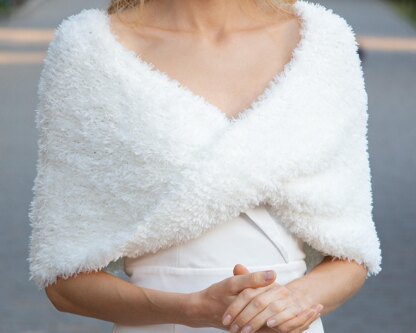 Knitting Pattern Knit Faux Fur Wrap