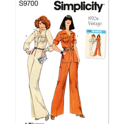 Simplicity Misses' Vintage Jumpsuit S9700 - Sewing Pattern