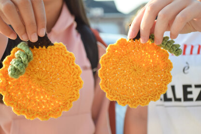 Pumpkin Coasters