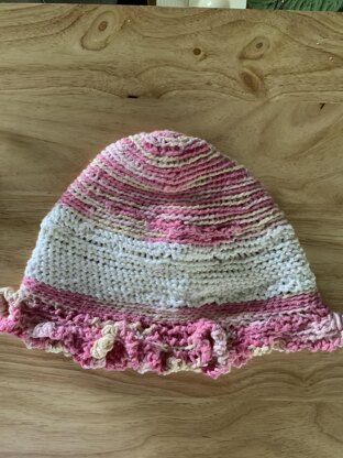 Strawberries and cream hat by Ellie