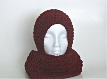 Easy Womens Pixie Hat and Cowl