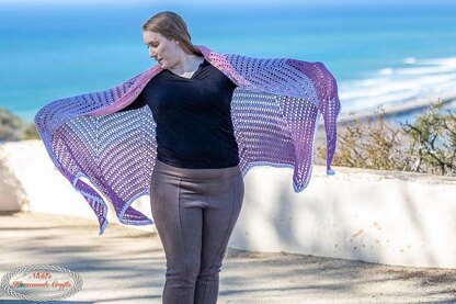 Tulip Chevron Shawl