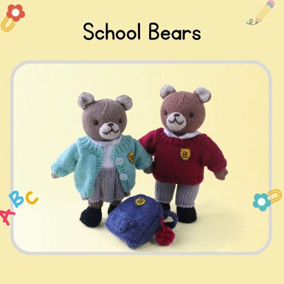 School Bears - knitting pattern