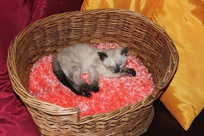 Cat Basket Fluffy Cushion (Pillow)