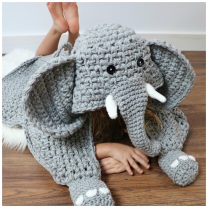 Hooded Elephant Blanket