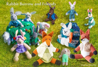 Rabbit Burrow with fox and rucksack