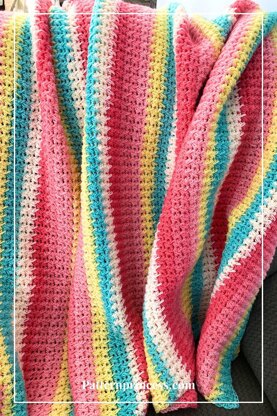 Bright Pastel Textured Blanket