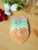 Lacey heart coasters