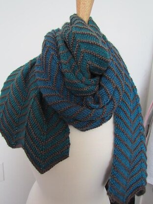 Obsidian Chevron Scarf