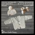 Caleb Baby Cardigan Hat and Booties Set