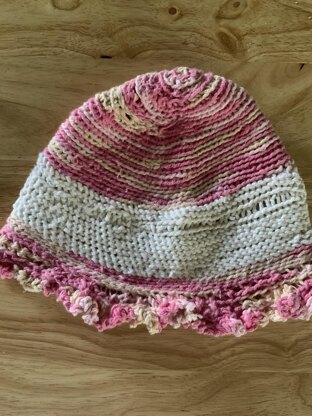 Strawberries and cream hat by Ellie