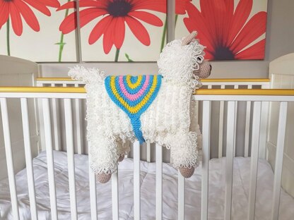 3in1 Llama Baby Blanket Toy