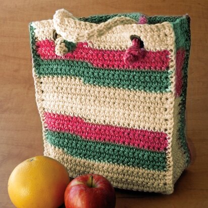 Bag to Crochet in Lily Sugar 'n Cream Stripes