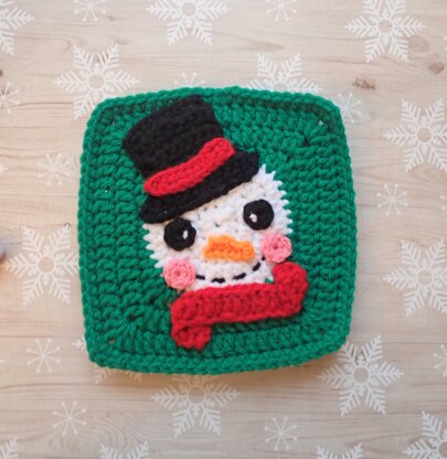 Snowman Granny Square