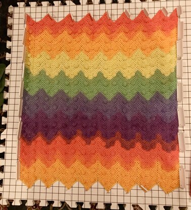 EASY Ripple & Bobbles Baby Blanket