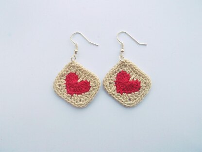 Heart earrings