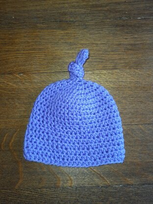 Knotty Baby Crochet Hat