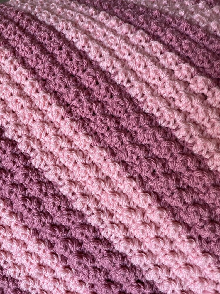 Cobblestone Preemie Blanket Crochet pattern by Christine Longe