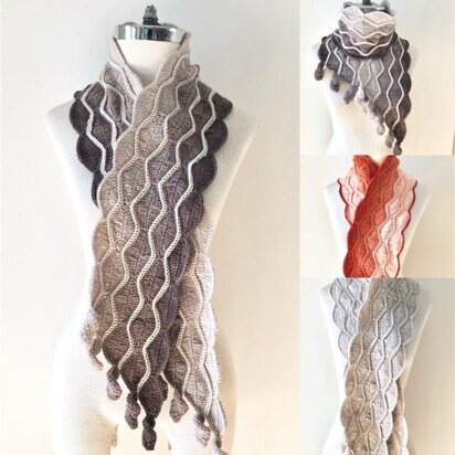 Elegant Leaves Scarf