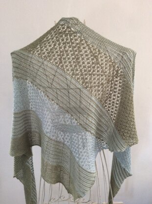 Sea grass shawl