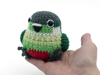 Amigurumi Green-Cheek Conure Parrot