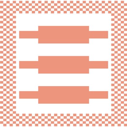 Rolling Pin Dishcloth - knitting pattern