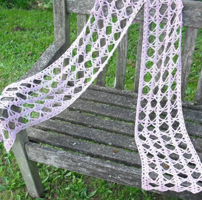 Wisteria crochet scarf