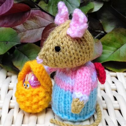 Little Mouse & Egg Basket - Creme Egg Cover