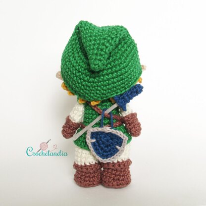 Zelda and Link amigurumi dolls - crochet patterns by Crochelandia