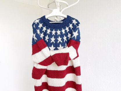 USA Flag Sweater