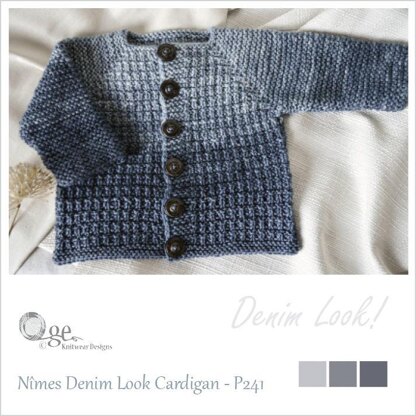 Nîmes Denim Look Cardigan - P241