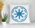 Mini C2C Galactic Republic Blue Pillow 42x42 Squares Crochet Pattern