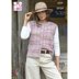 Ladies Round and V-Neck Waistcoats in King Cole Crescendo Aran - P6224 - Leaflet