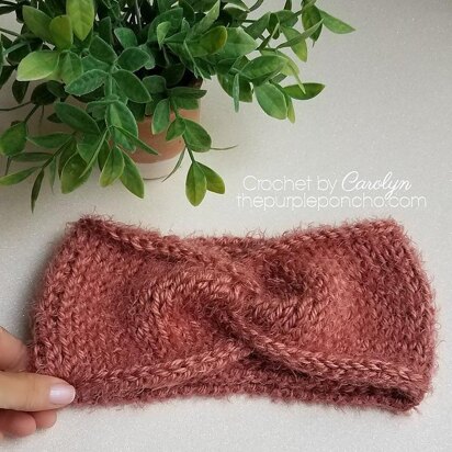 Tunisian Ear Warmer Twist