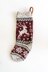 Prancing Deer Crochet Stocking