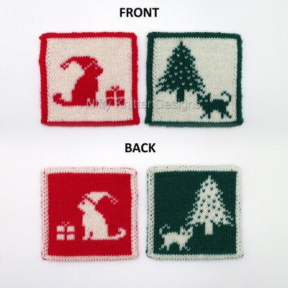 Christmas Cat Coasters