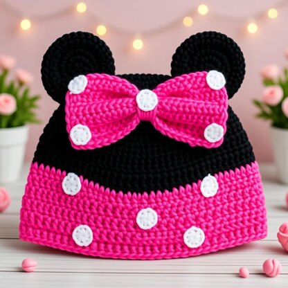 Crochet Baby Beanie Pattern – Ombre Pom Pom Hat (6–9 Months)