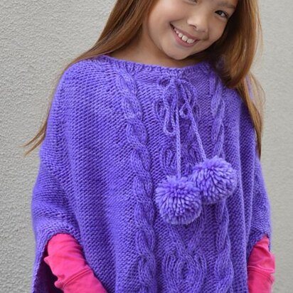 #179 Stolen Hearts Poncho - knitting pattern