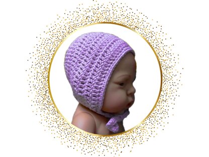 Crochet pattern doll beanie to tie