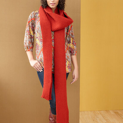 Metropolis Scarf in Lion Brand Vanna's Choice - 90614AD