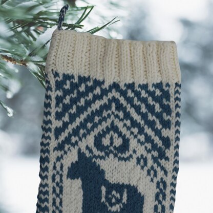 Dala Horse Christmas Stocking