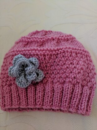 Flower trim Hat