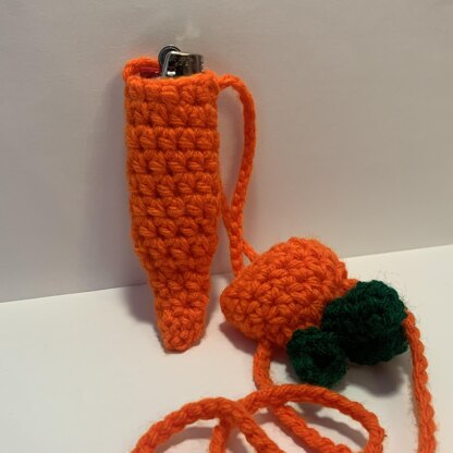 Crochet Mushroom Holder/Pouch/Bag/Necklace for Lighter/Chapstick Crochet  pattern by Colby Donaldson