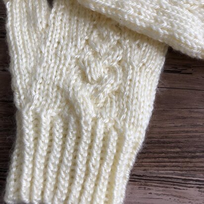 French Braid Mitts