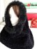 Trio Faux Fur - Cowl Hood Capelet