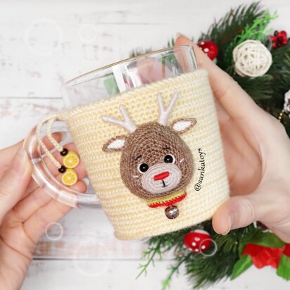 Christmas cup cover Reindeer